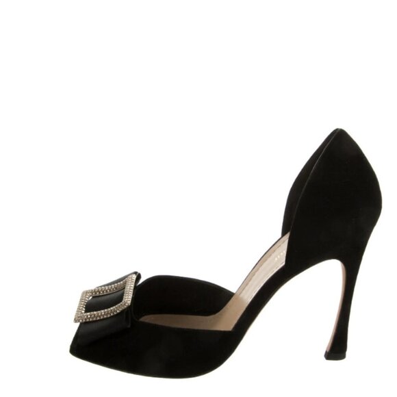 Dior Idylle Heeled Sandals in Black Suede 41 11 - Picture 2 of 6